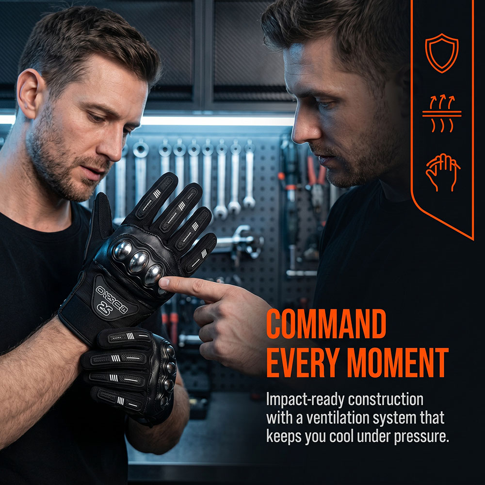 Gants de moto MX respirants av - Motorcycle Glove Knuckle avis et prix